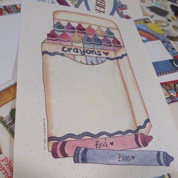 Warm Colors Kids, School & Graduation Scrapbook Pages and stickers - Picture 10 of 14